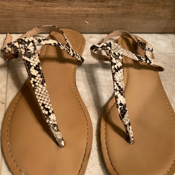 Woman’s size 9 fake snake skin sandals! - Picture 3 of 4